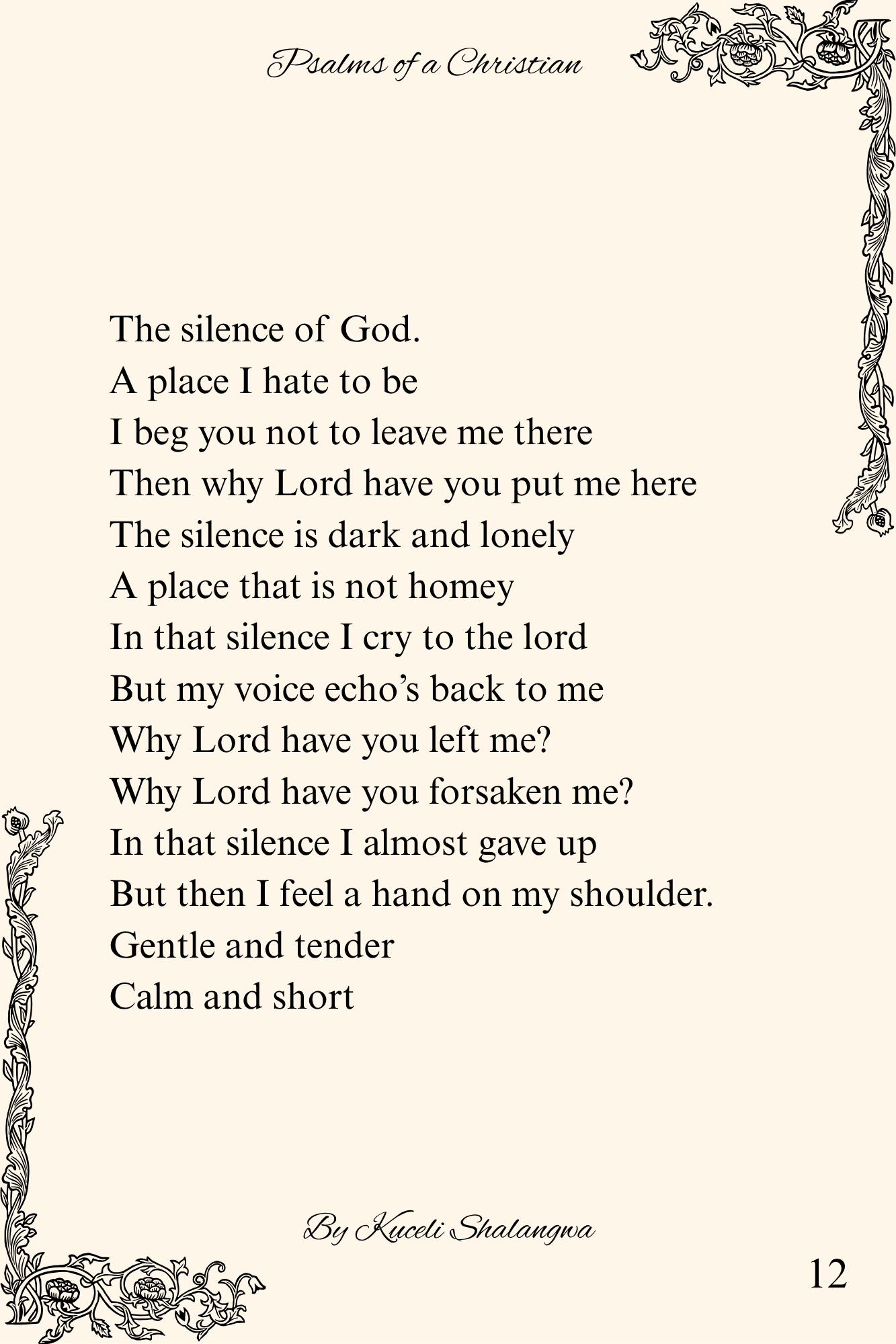 Psalms of a Christian | Faith-Based Poetry eBook (PDF)